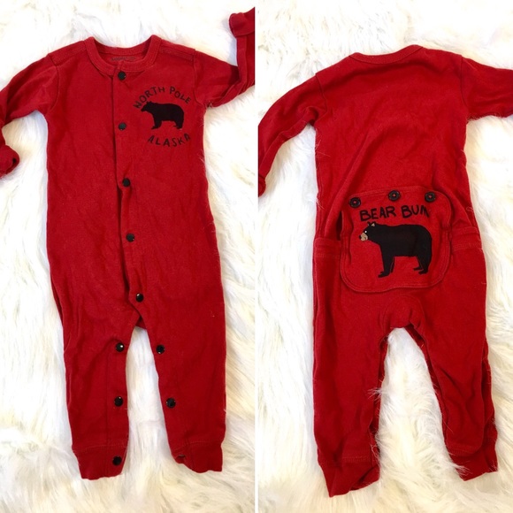 bear bum onesie baby